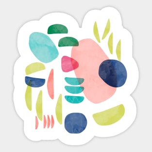 Organic Graphic Bold Shapes Sticker